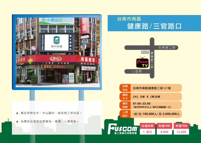 台南-南區-健康路＆三官路（三角窗）月流量300萬